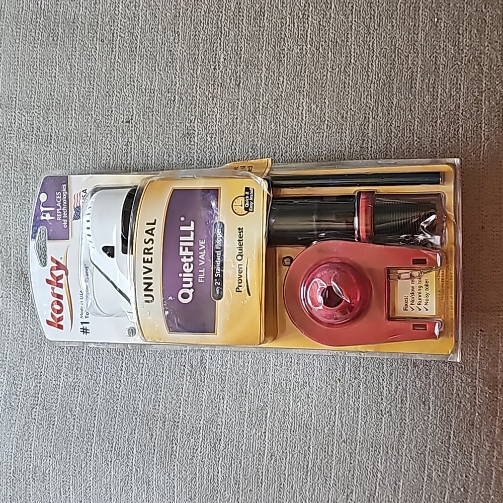 818BP Quietfill Universal Toilet Fill Valve and Premium Flapper Easy to Install